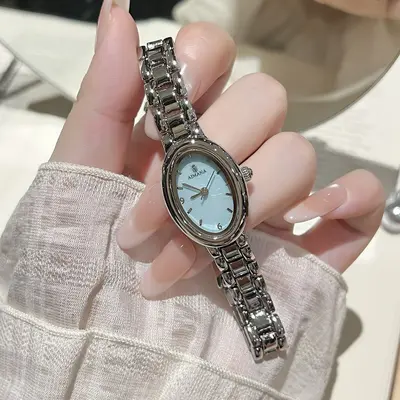 AIMANA New Pigeon Egg Dial Women's Watch Premium Elegant Luxury Temperament Wristwatch Exquisite Baguette Watch Wholesale