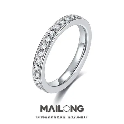S925 Sterling Silver Moissanite Starry Stacking Ring for Women