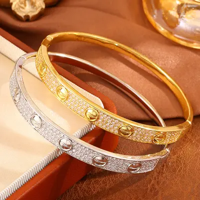 18K vergoldetes Armband, LOVE-Design, Paarmodell