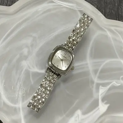 Kadın Kare Zincir Saat, Britanya Tarzı Minimalist