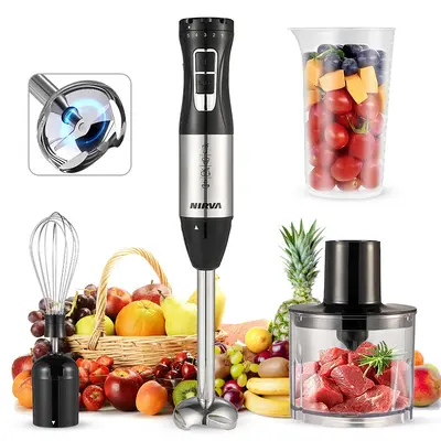 Handheld electric immersion blender for baby food and meat grinding - 9