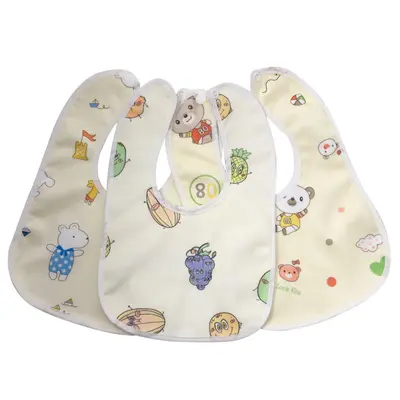 Waterproof children's drool bib, double-layer baby - 7