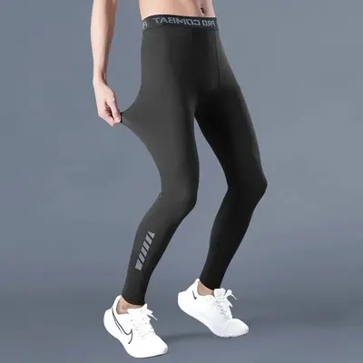 Men's High-Stretch Compression Leggings, Thin Style - 6