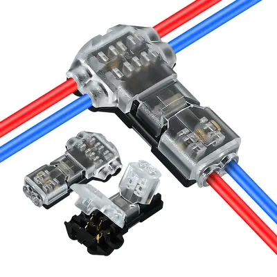 T2 Quick Wiring Connector, Stripping-Free, Welding-Free for LED Fixtures