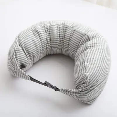 Muji U-shaped neck support pillow for travel and napping - 9