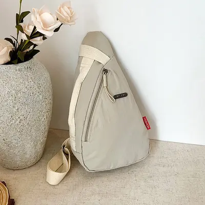 Unisex Brusttasche mit Handy-Umhängeriemen, leicht, sportlicher Stil
