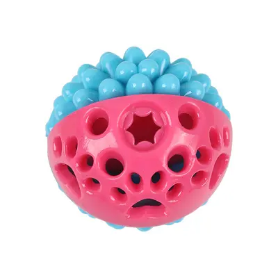 Pet Toy Puppy Supplies Chew Toy Teeth Cleaning Indestructible Boredom Relief Treat-Hiding Ball Amazon Cross-Border Pet Bestseller