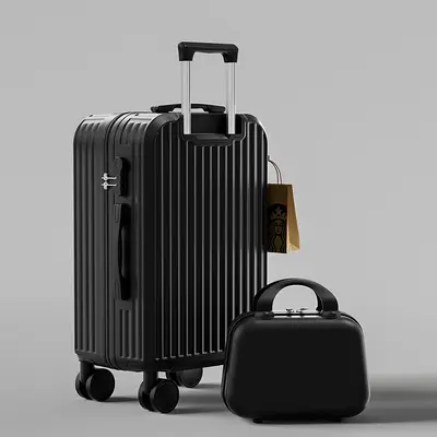 2025 Korean style wheeled luggage, stylish, sturdy and durable suitcase, universal silent wheels, coded box for male and female students - 9