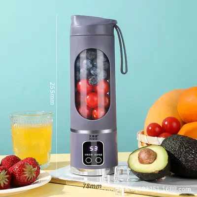 New Cross-border Household Juicer Cup USB Rechargeable Portable Juice Maker Outdoor Travel Cup 12-Blade Foreign Trade Portable Cup - 9