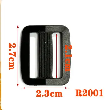Plastic Three-Speed Backpack Strap Adjuster Buckle - 11