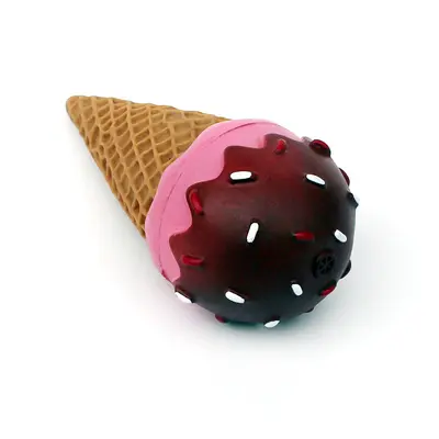 Squeaky Ice Cream Cone Dog Toy, Interactive Chew Toy for Training - 3