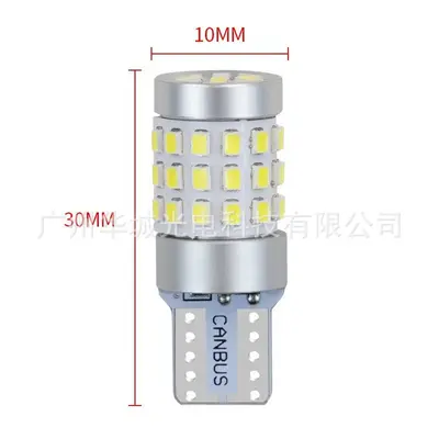 Motosiklet ve araba T10 LED park lambası, iki renkli sinyal, W5W kuyruk ampulü - 2