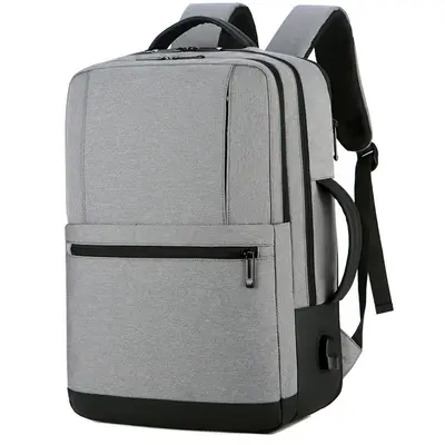 Expandable Waterproof Backpack with USB Charging and Laptop Slot