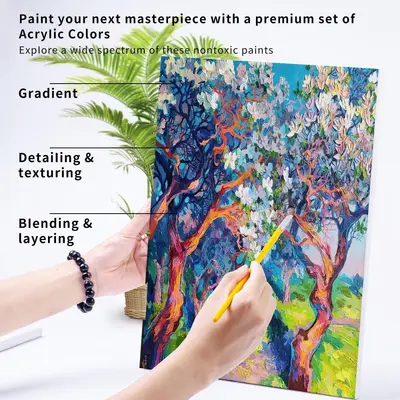 Acrylfarben-Set 12ml für Kinder, DIY-Tuben zum Malen