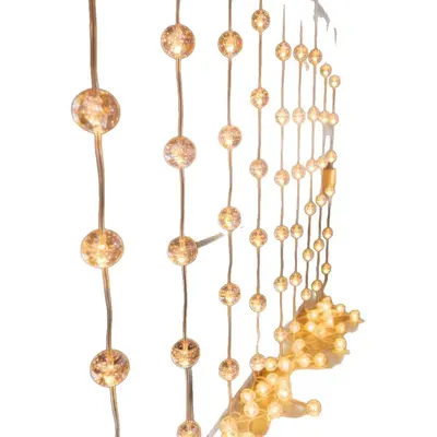 LED-Kristallkugel-Lichterkette für Nachtmarkt-Stände und Zeltdekoration