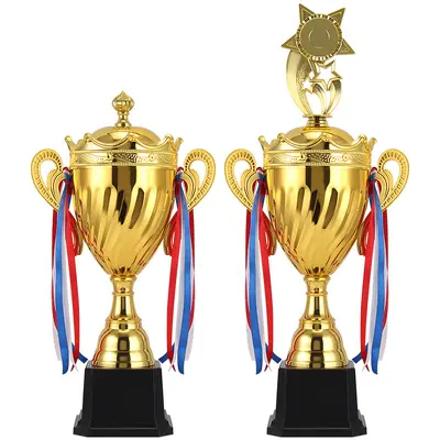 Metal Big Handle Sports Award Trophy, Universal Style