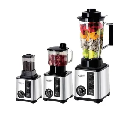 4L Standmixer, 8-in-1, Edelstahl, Eiszerkleiner - 4