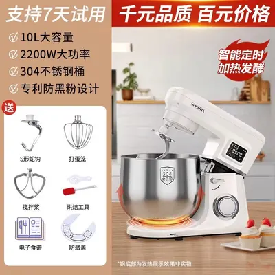Household Mini Dough Mixer with Timer and Automatic Proofing - 12