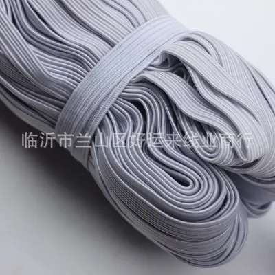 Elastic Band 4mm 6mm 8mm, White and Black, Thin and Soft - 4