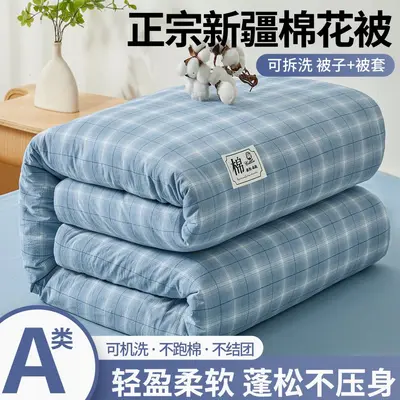 Class A Xinjiang Cotton Quilt, Winter Duvet, Cotton Comforter, Summer Cool Quilt, Student Dormitory Spring and Autumn Quilt, Quilt Core, Cotton Batting, Mattress Bedding