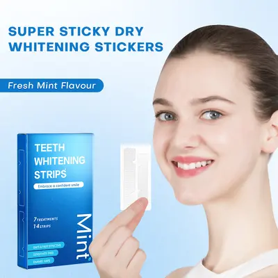 Enzyme Teeth Whitening Strips, Removes Yellow and Tobacco Stains - 3