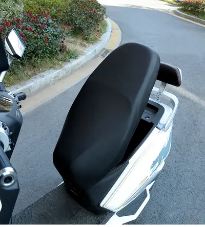 Waterproof Sun-Protective Lychee Pattern Seat Cover for Electric Scooters - 8