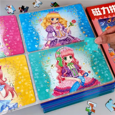 Magnetic Puzzle for Ages 2-8, Magnetic Early Education Toy - 3