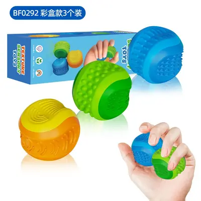 Multi-Texture Sensory Silicone Stone Stress Ball for Children - 7