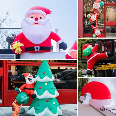 Christmas Cartoon Inflatable Decoration, Santa Claus and Snowman Inflatable Model
