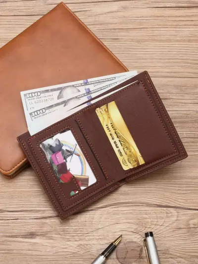 Men's Retro Handmade Wallet with Multiple Card Slots - 3