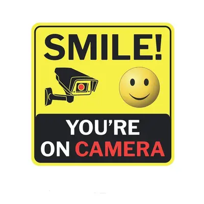 Security camera warning sign, CCTV surveillance area