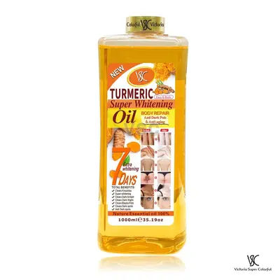 Kurkuma-Öl 1000 ml, feuchtigkeitsspendendes Massageöl gegen dunkle Flecken - 7