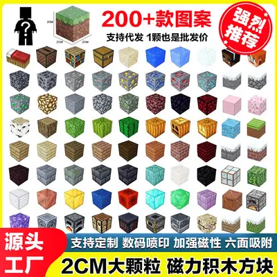 My Building World DIY Magnetic Blocks 2CM Small Particle Assembled Building Blocks Magnetic Absorption Children's Educational Toy