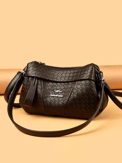 Women's Large Capacity Single Shoulder Bag, European Style Crossbody Bag - 2