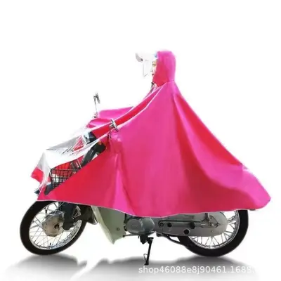 Vergrößerte Fahrrad-Regenponcho Vollschutz - 5