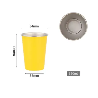 304 Stainless Steel Camping Cup for Coffee and Cold Drinks - 4