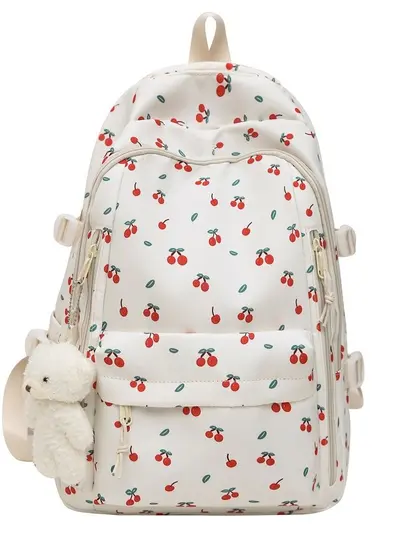 Women's Floral Backpack, Large Capacity, for Middle and Primary School Students - 5