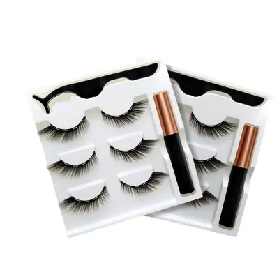 Glue-Free Five-Magnet False Eyelashes, Self-Adhesive