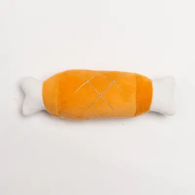 Plush Toy for Small Dogs and Cats, Squeaky Bone Shape