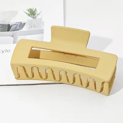 Oversized frosted hair clip women's hair clip square hair clip back of head hair accessories shark clip wholesale - 11