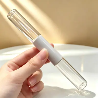 5 ml Doppelkopf-Glas-Roll-on-Leerflasche für ätherische Öle - 5