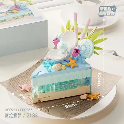 Brick Birthday Cake Building Blocks, Lego Compatible, for Girls - 9