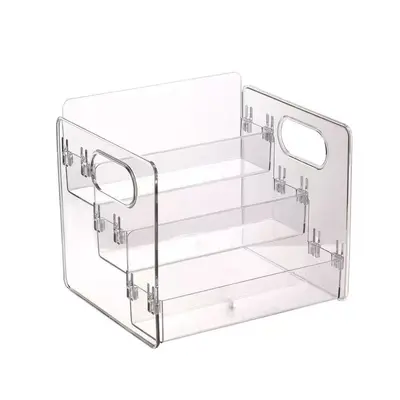 Transparent Acrylic Cosmetic Organizer, Tiered Multi-Layer Rack