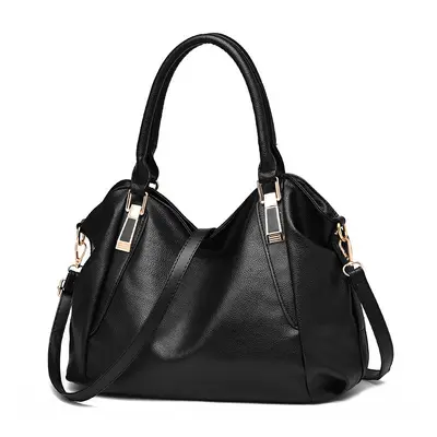 Große Damenhandtasche aus Weichleder, schlicht und elegant - 3