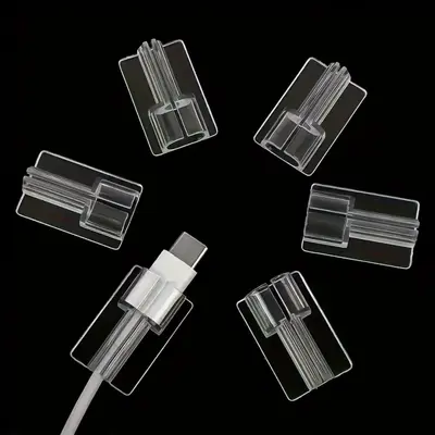 数据线保护套透明咬线器充电线线夹适用苹果Type-c直角咬线器diy