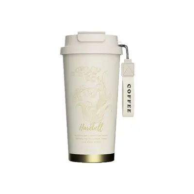 Large Capacity Thermos Cup with Coffee Straw, Dual Drink - 6