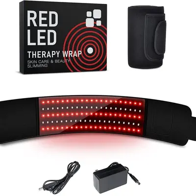 Kuaguo LED Kırmızı Işık Bel Kemeri Ev Kullanımı Taşınabilir Çok Fonksiyonlu Sıcak Kompres Fizyoterapı Pedi Isıtmalı Masaj Kırmızı Işık Fizyoterapı Bel Kemeri - 9