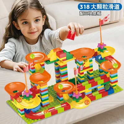 Large Marble Run Building Blocks, Educational Toy for Kids - 9