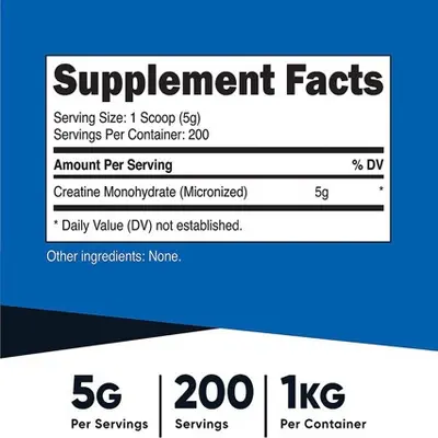 Creatine Monohydrate Powder, Pre-Workout Supplement - 4