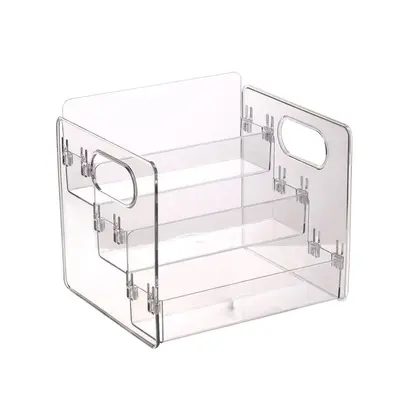 Transparenter mehrstöckiger Kosmetik-Aufbewahrungsbox - 5